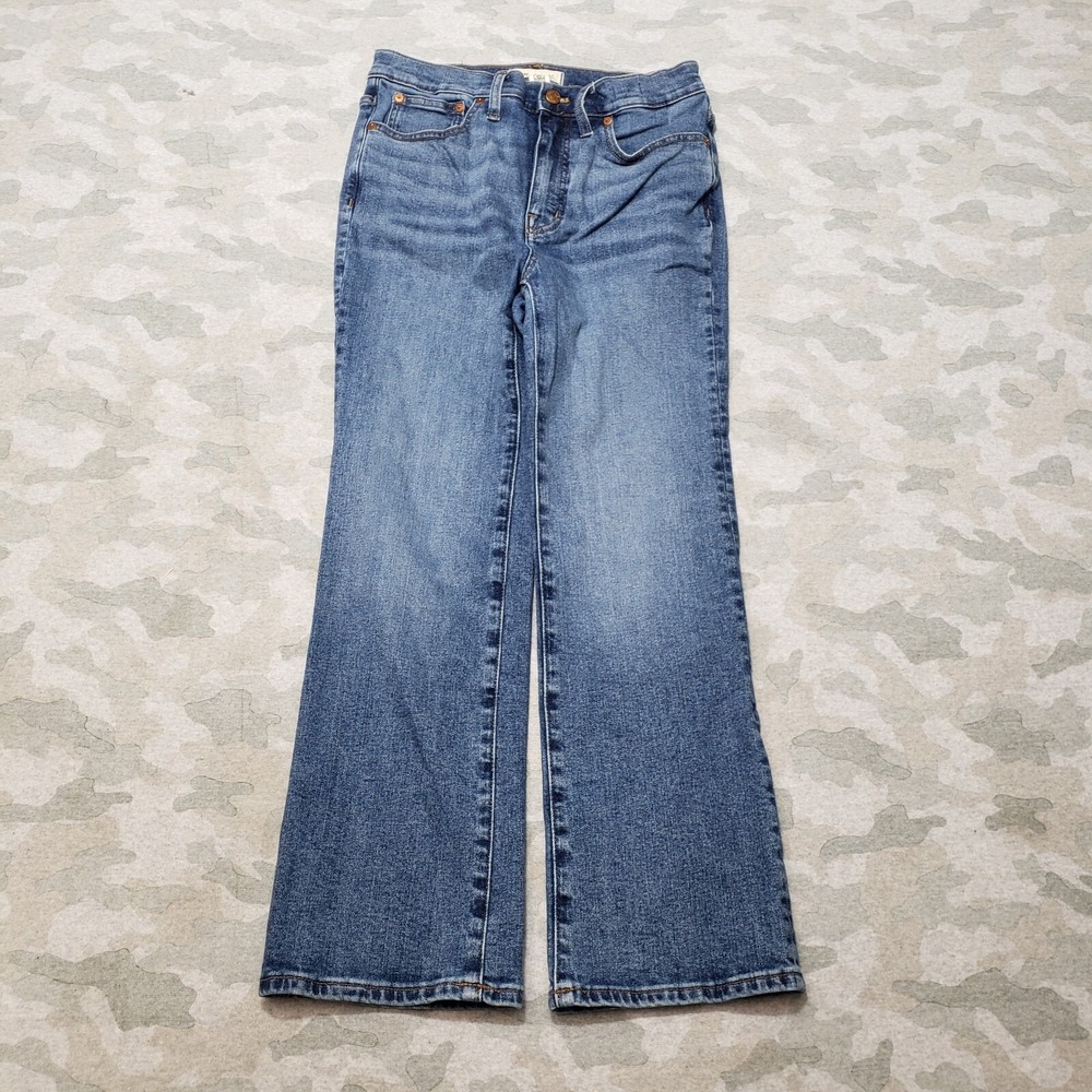 Madewell Jeans Womens 27 Blue Cali Demi Boot Denim Medium Wash